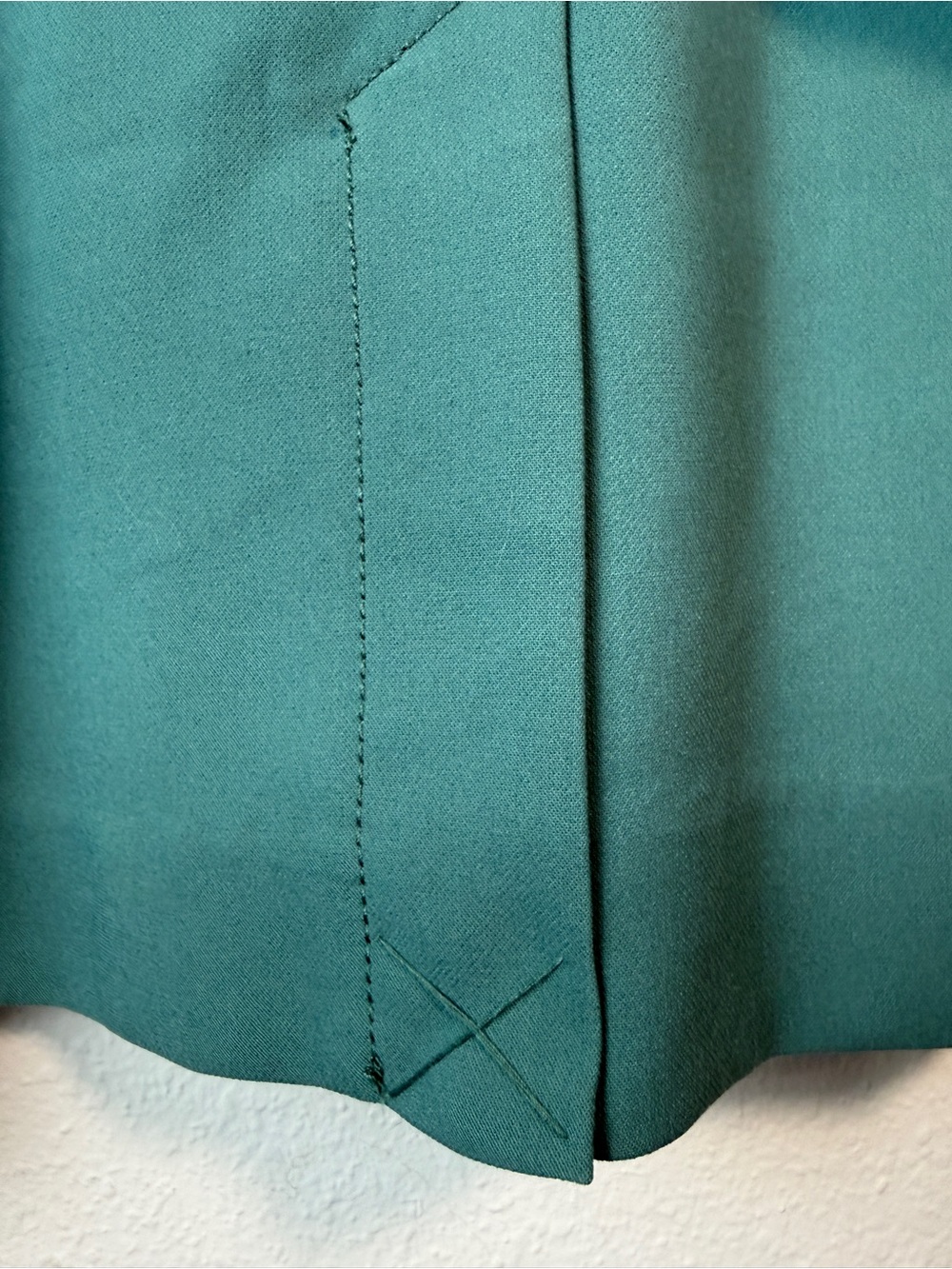 NWOT Abercrombie & Fitch Trench Coat Large Jade Blue Green Belted Duster Blazer - Picture 10 of 12